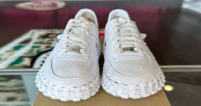 Jacquemus x Nike J Force 1 White lifestyle front