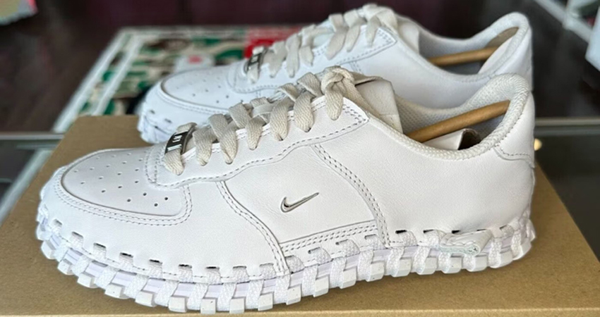 Jacquemus x Nike J Force 1 White lifestyle left