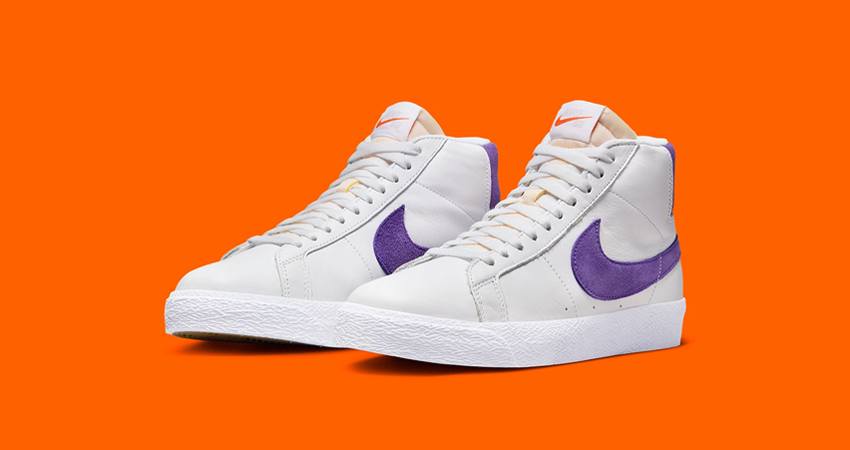 Nike SB Blazer Mid ‘Court Purple Drops Soon front corner