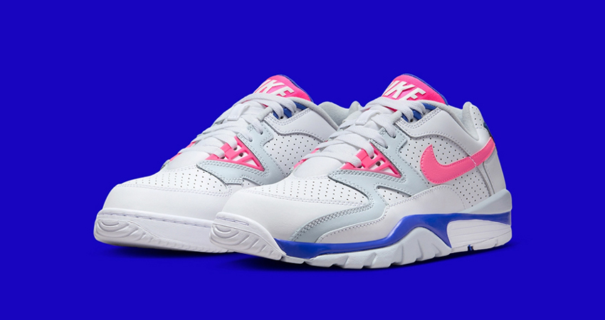 The New Air Cross Trainer 3 Low Flaunts Flamboyancy front corner