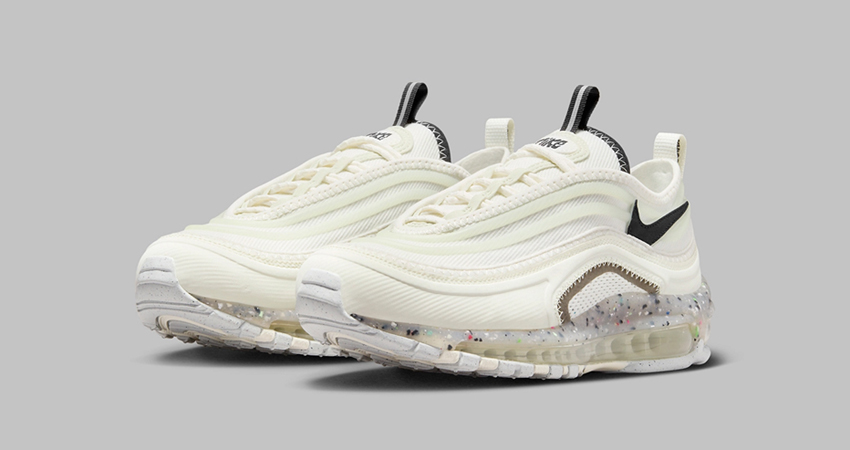 The Nike Air Max 97 Terrascape 97 Adorns A Clean SailBlack Colourway front corner
