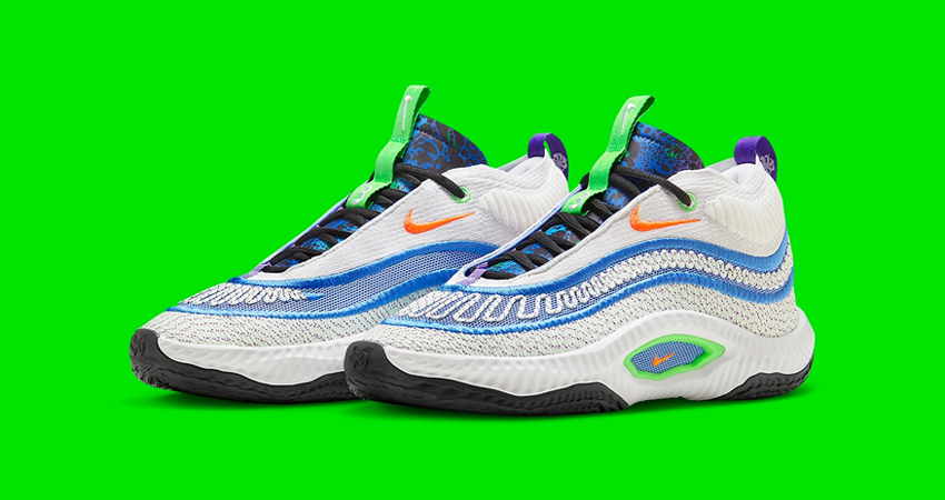 Get Your Summer Style Game On Point with Nikes Cosmic Unity in Blue and Green front corner