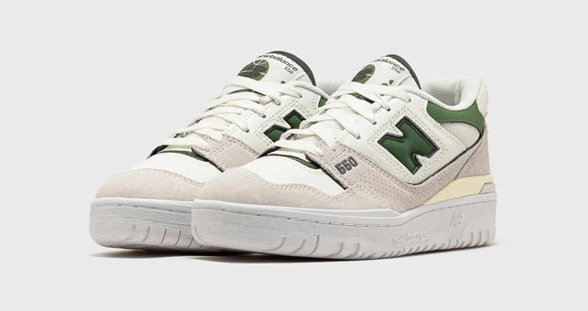 New Balance 550 Sea Salt Green BBW550SG front corner