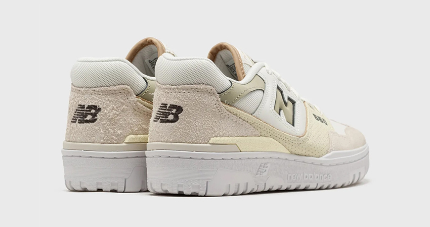 New Balance 550 Sea Salt Olive BBW550SK back corner