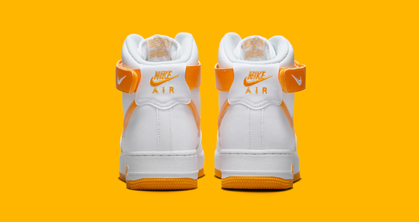 Step Into Sunshine With Nikes Air Force 1 High In Sundial Yellow back