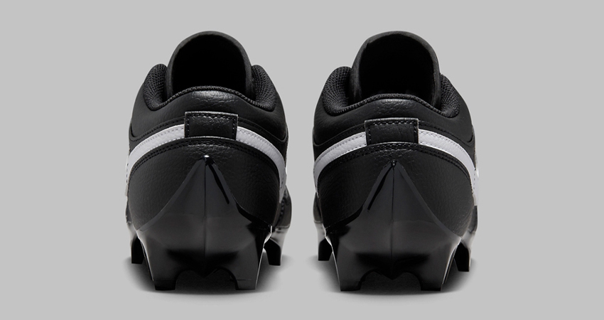 The Air Jordan 1 Low Cleat Sports A Bold White Swoosh back