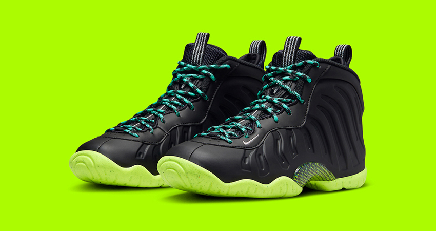 The Kids Nike Little Posite One Falunts A Futuristic Vibe front corner