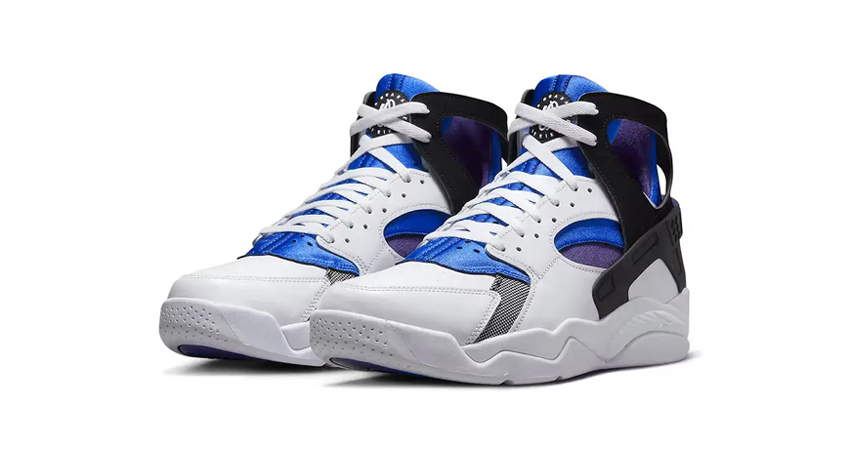 The Nike Air Flight Huarache OG Varsity PurpleRoyal Blue Drops Soon front corner