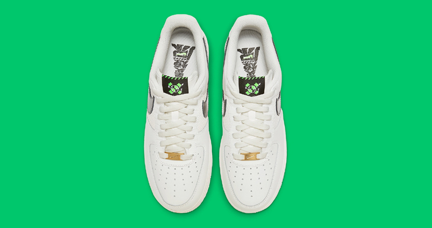The Nike Air Force 1 Low Adorns Basketball Elements up