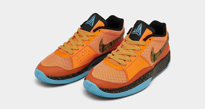 The Nike JA 1 Drops Soon In A ‘Bright Mandarian front corner