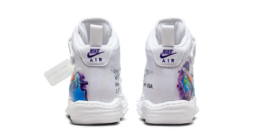 The Off White x Nike Air Force 1 Mid Graffiti Is Up For Grabs back