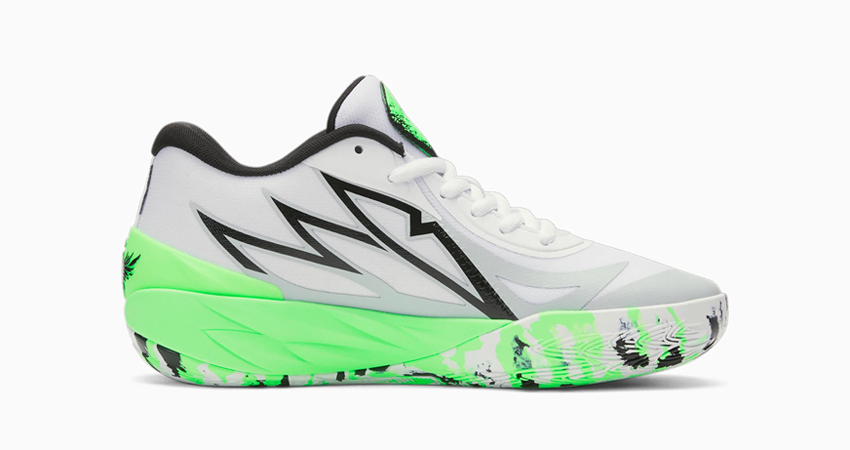 The Puma MB .02 Dresses Up In A LaMelo Theme right
