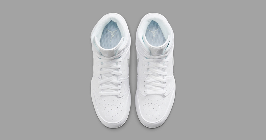Air Jordan 1 Mid Cleats White Neutral Grey FJ6805 101 up