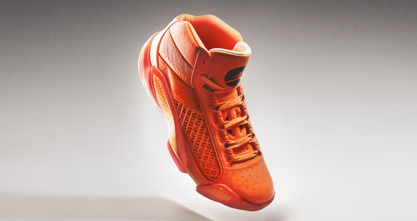 Air Jordan 38 Orange lifestyle front corner 1