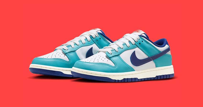 Introducing The Nike Dunk Low ‘Varsity Team Unleash Your True Colors in Gorge Green and Deep Royal front corner