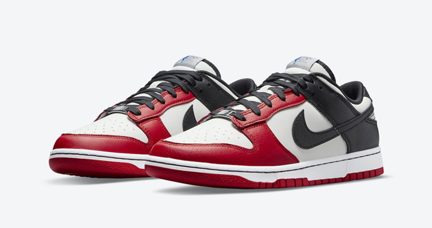 NBA x Nike Dunk Low EMB 75th Anniversary Chicago DD3363 100 front corner