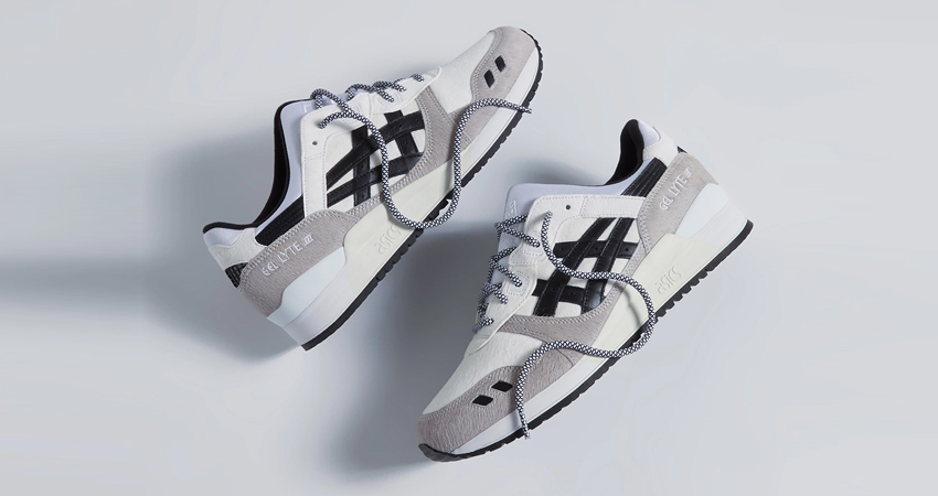 X Men x KITH x ASICS GEL LYTE 3 Grey Black lifestyle right
