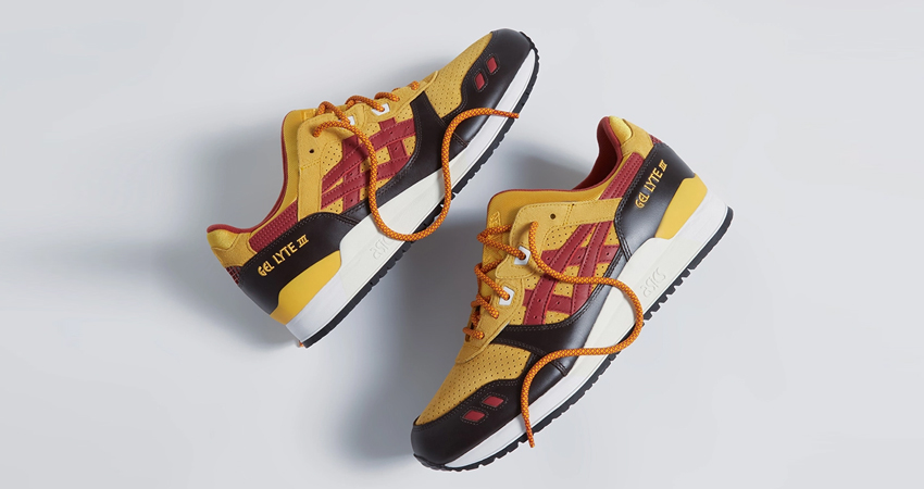 X Men x KITH x ASICS GEL LYTE 3 Yellow Multi lifestyle right