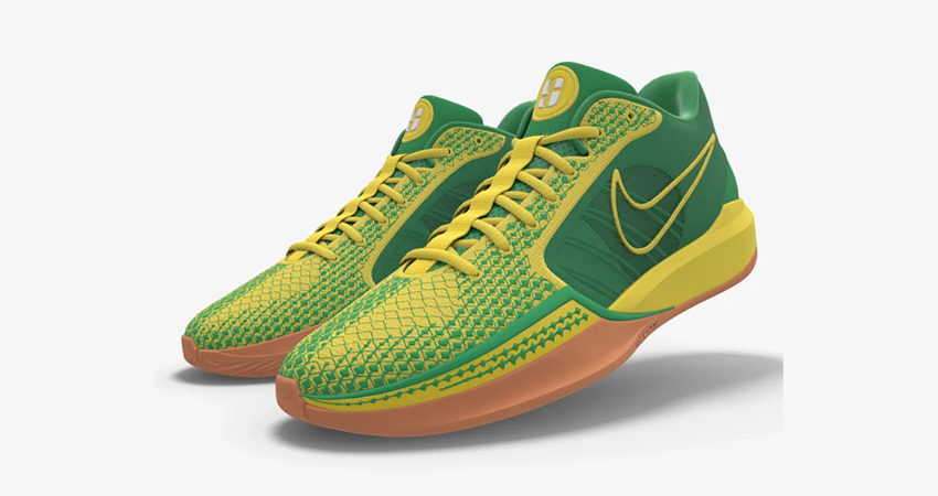 Introducing the Nike Sabrina 1 Unleash Your Style at Nike By You green front corner