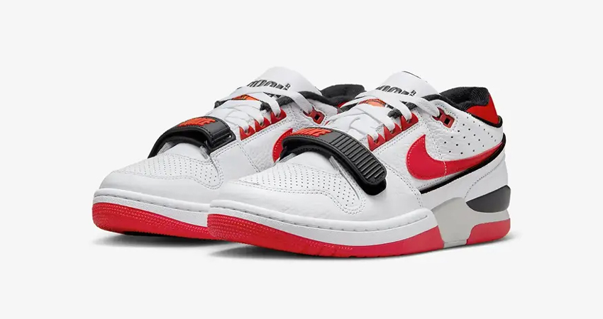 Nike Air Alpha Force 88 White University Red DZ4627 100 front corner