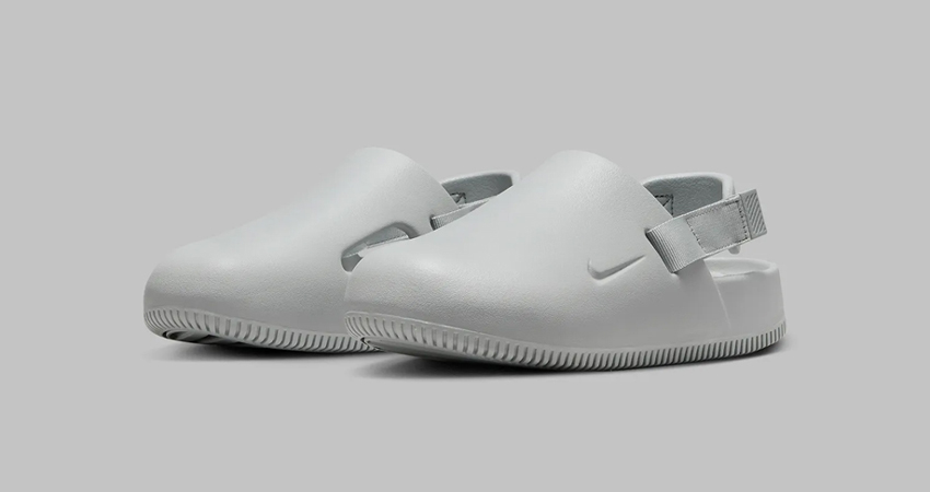 Nike Calm Mule Clog Grey FB2185 002 front corner 1