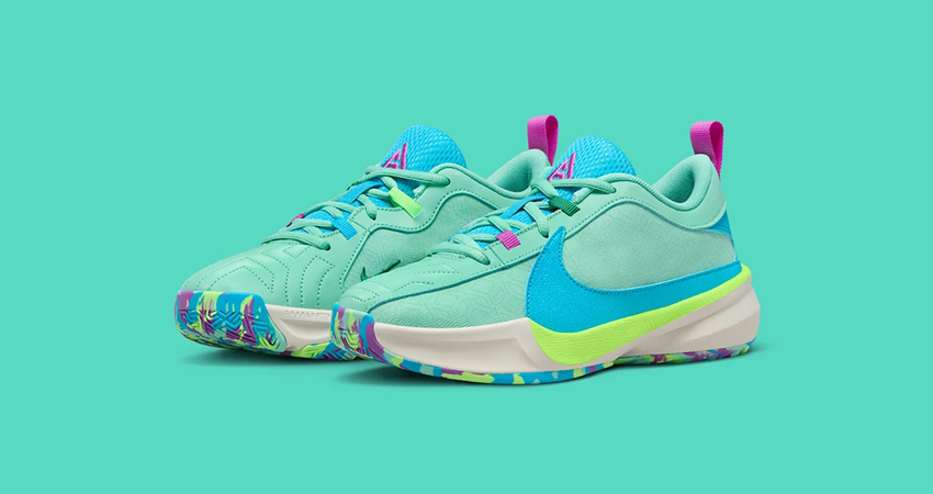 Nikes Zoom Freak 5 Gets A Colorful Makeover front corner