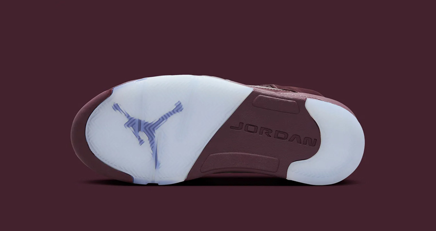 Official Images Of The Air Jordan 5 ‘Burgundy down