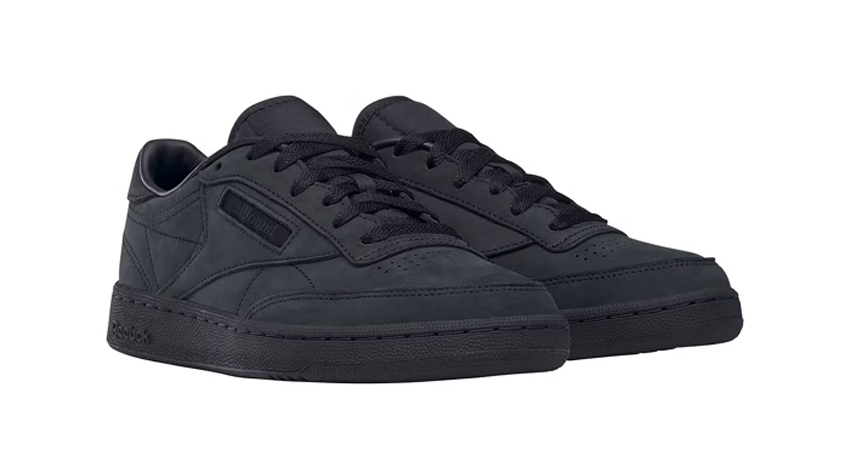 Official Images of JJJJounds Reebok Club C Core Black Collab front corner