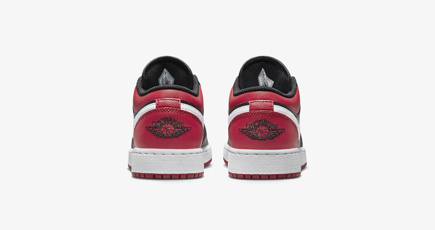 The Air Jordan 1 Low Sports An Alternate ‘Bred Toe back
