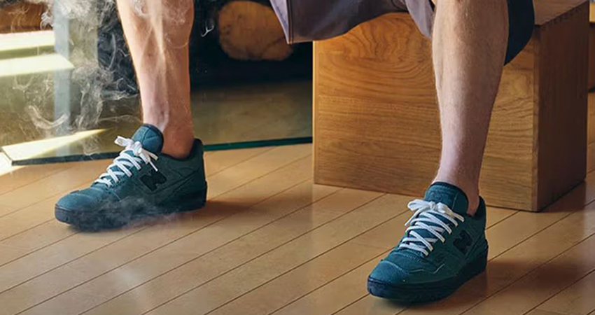 thisisneverthat x New Balance 550 Green onfoot front 1
