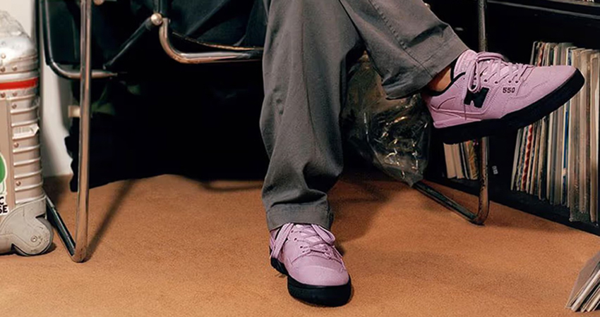 thisisneverthat x New Balance 550 Pink onfoot front 1