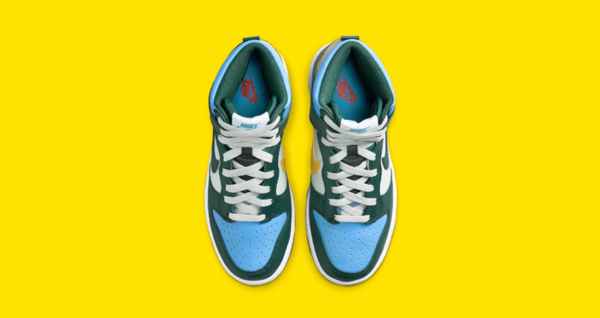 A Closer Look At The Grade School Exclusive Nike Dunk High ‘Multi Color up