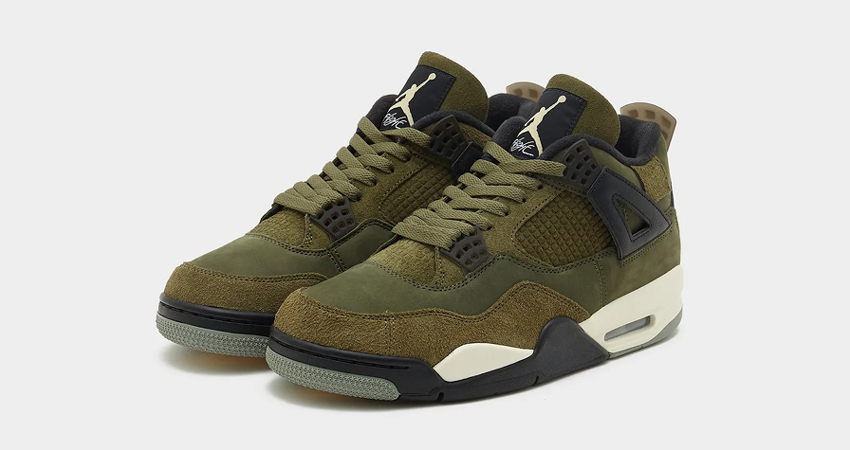 Air Jordan 4 SE Craft Olive Is Dropping Soon front corner
