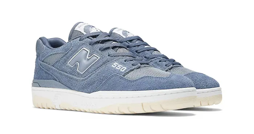 New Balance 550 Blue Suede BB550PHC front corner 1