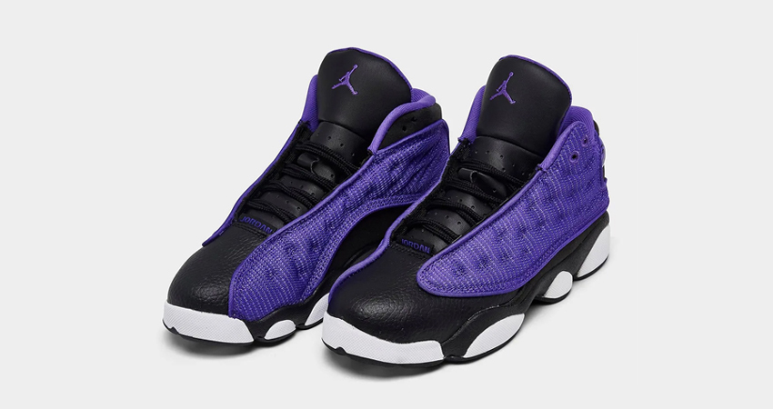 New Release Alert Kids Exclusive Air Jordan 13 Purple Venom for Halloween front corner