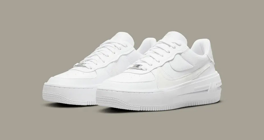 Nike Air Force 1 PLT.AF .ORM Triple White DJ9946 100 front corner