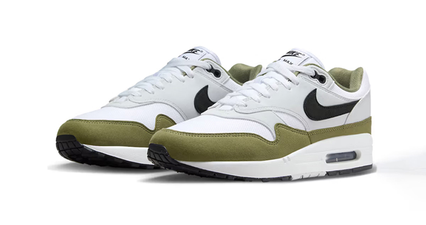 Nike Air Max 1 Medium Olive Release Details front corner