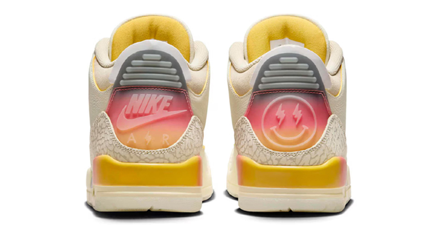 Official Images of the J Balvin x Air Jordan 3 Medellin Sunset back