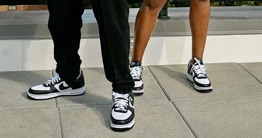 Terror Squad x Nike Air Force 1 Blackout Release Date Out onfoot front