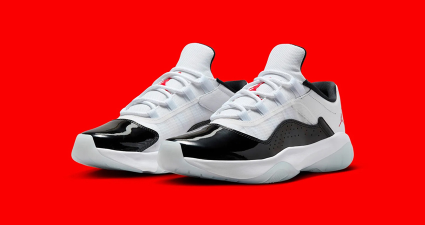The Womens Exclusive Air Jordan 11 CMFT Low ‘University Red Is Now Available front corner