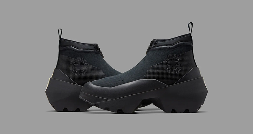 A Closer Look At The A COLD WALL x Converse Geo Forma Boot in Black lifestyle left