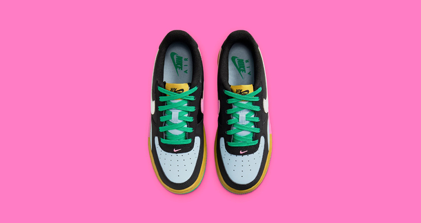 Nike Air Force 1 Low GS Black Multi FJ3288 001 up 1