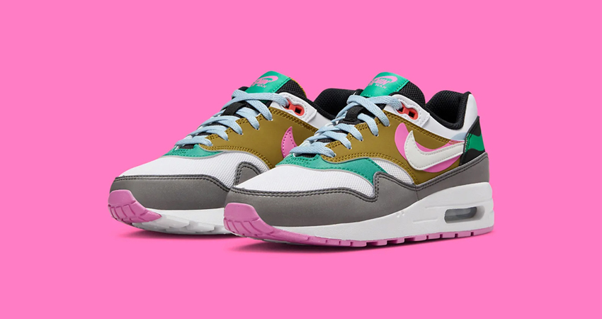 Nike Air Max 1 GS Multi Colour FJ3286 001 front corner 1