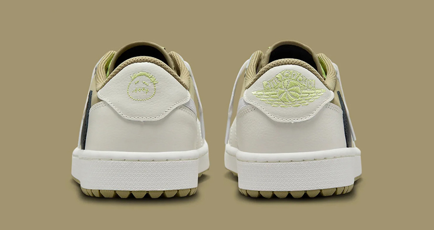 Official Images Of The Travis Scott x Air Jordan 1 Low OG Golf Olive back