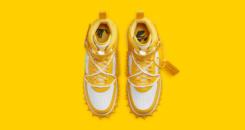 The Off White x Nike Air Force 1 Mid Varsity Maize Is An Exclusive November Release up