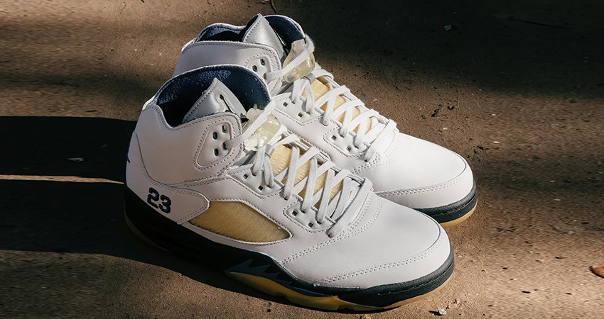 A Ma Maniere x Air Jordan 5 Dawn FZ5758 004 lifestyle front corner