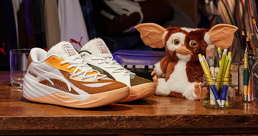Gremlins x PUMA All Pro NITRO Drop Details lifestyle front corner