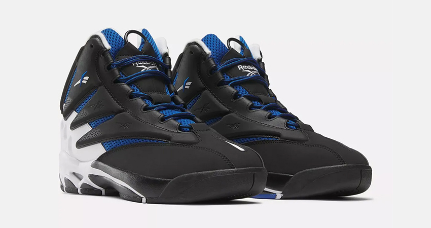 Reeboks The Blast ‘Core BlackVector Blue Is Ready To Dominate The Sneaker World front corner