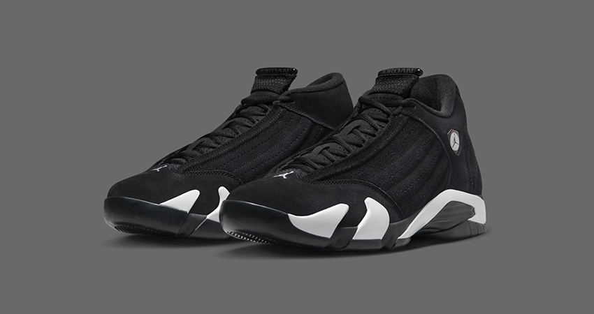 Air Jordan 14 Retro ‘Black White Is All You Want For Christmas front corner