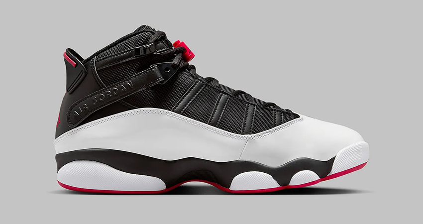 Introducing the Sizzling New Hue University RedBlack for the Jordan 6 Rings right